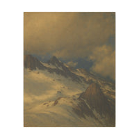 Majestic Mountain 99 - Golden Silence Canvas Art