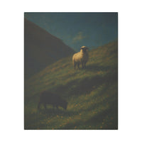 Majestic Mountain 80 - Sheep on the High Slope Canvas Art