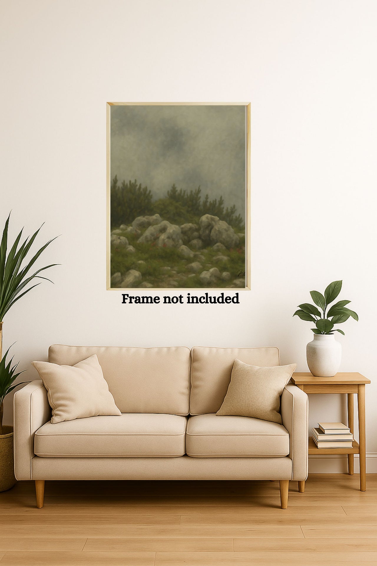 Majestic Mountain 57 - Rocky Ridge Above the Treeline Canvas Art