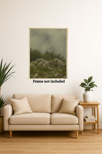 Majestic Mountain 57 - Rocky Ridge Above the Treeline Canvas Art