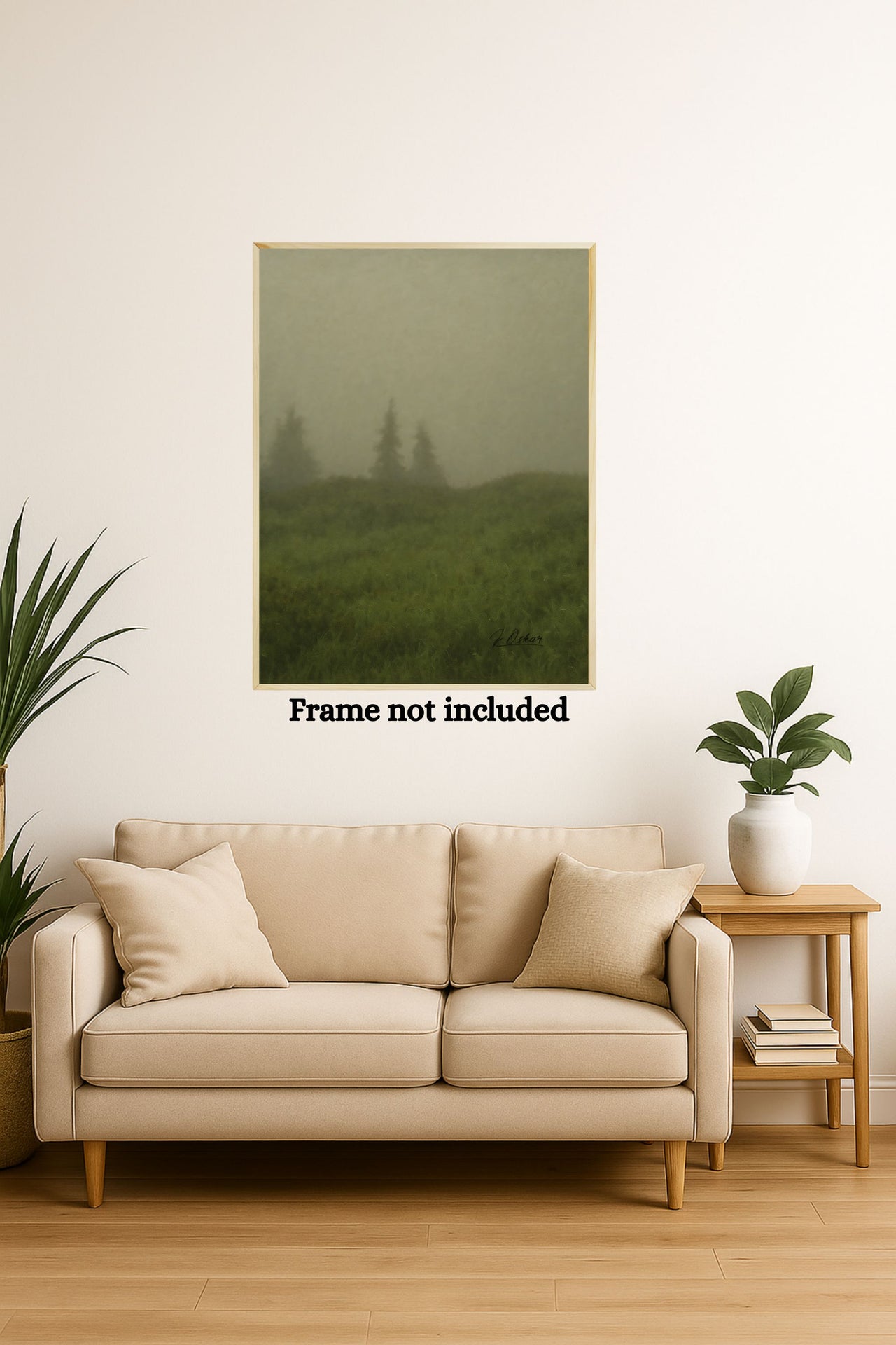 Majestic Mountain 59 - Hilltops in the Fog Canvas Art
