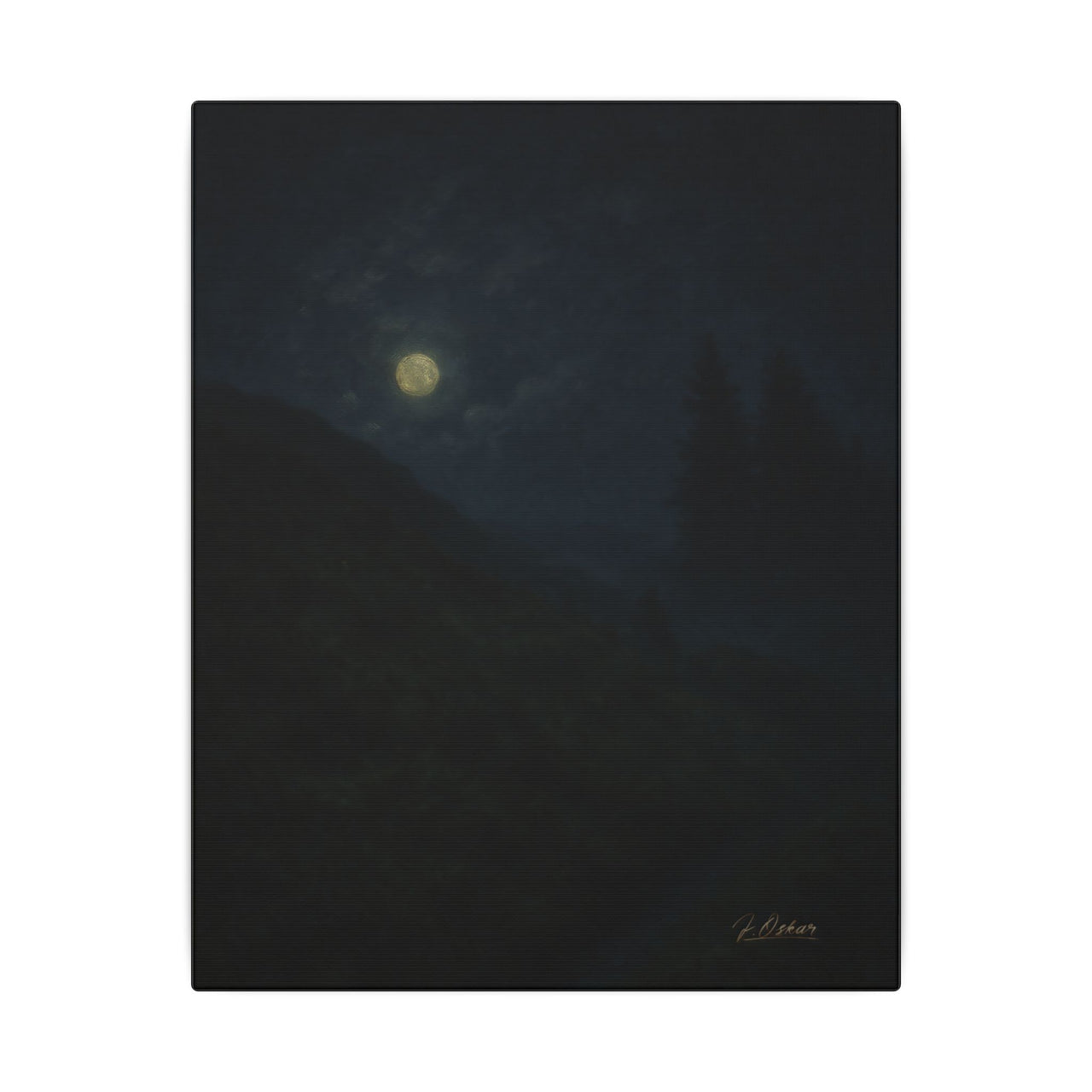 Majestic Mountain 65- Silent Hillside Canvas Art