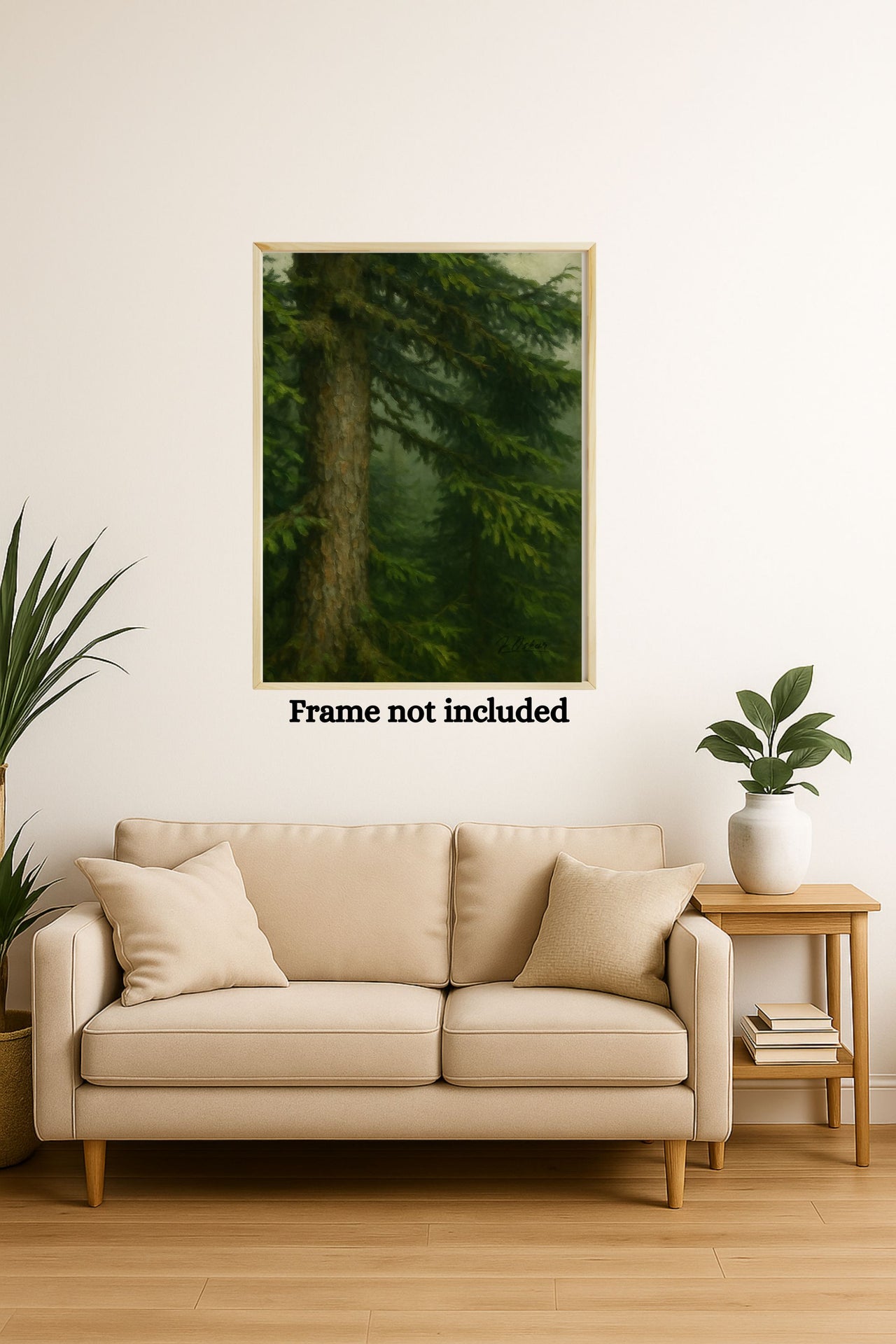 Majestic Mountain 62 - Trunk and Branch Canvas Art