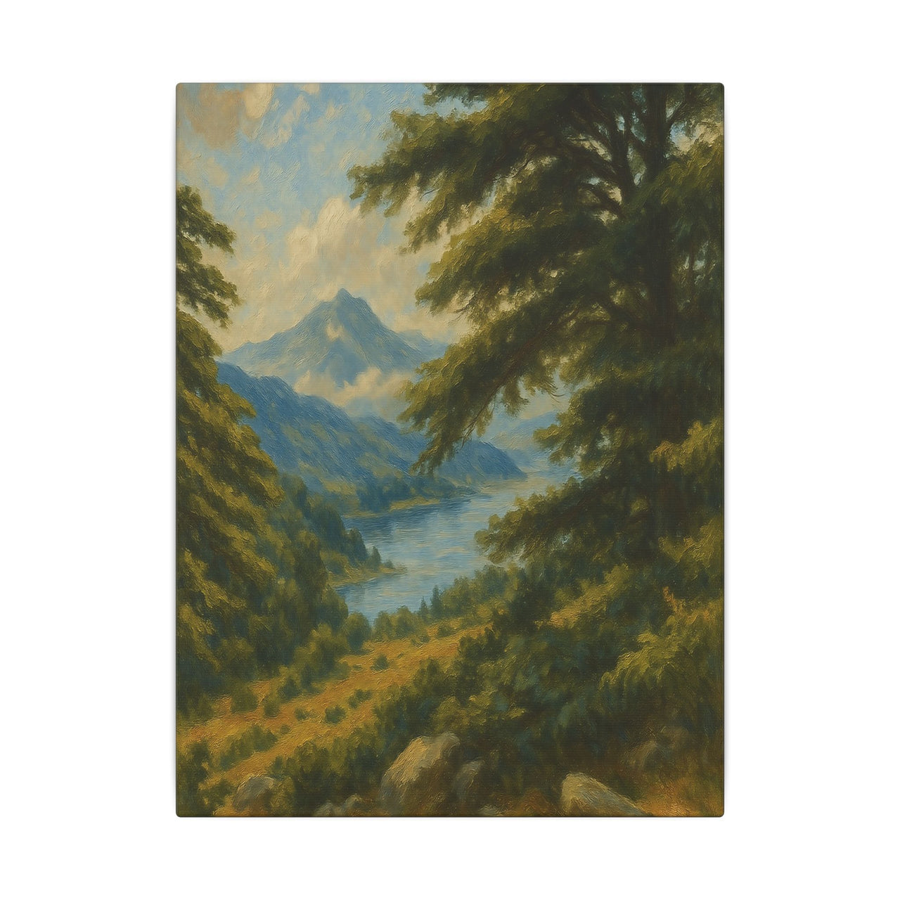 Majestic Mountain 10 - View of the Quiet Vale Canvas Art