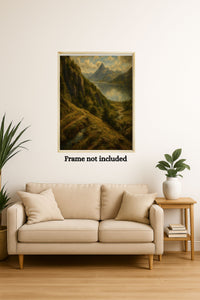 Majestic Mountain 63 - Lake Beneath the Peaks Canvas Art