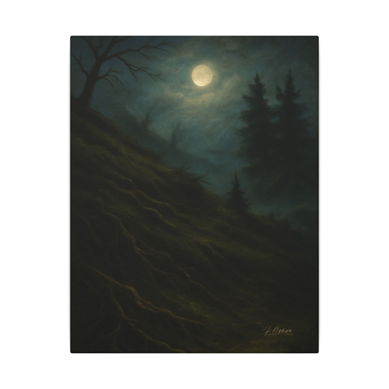 Majestic Mountain 67- Roots and Shadows Canvas Art