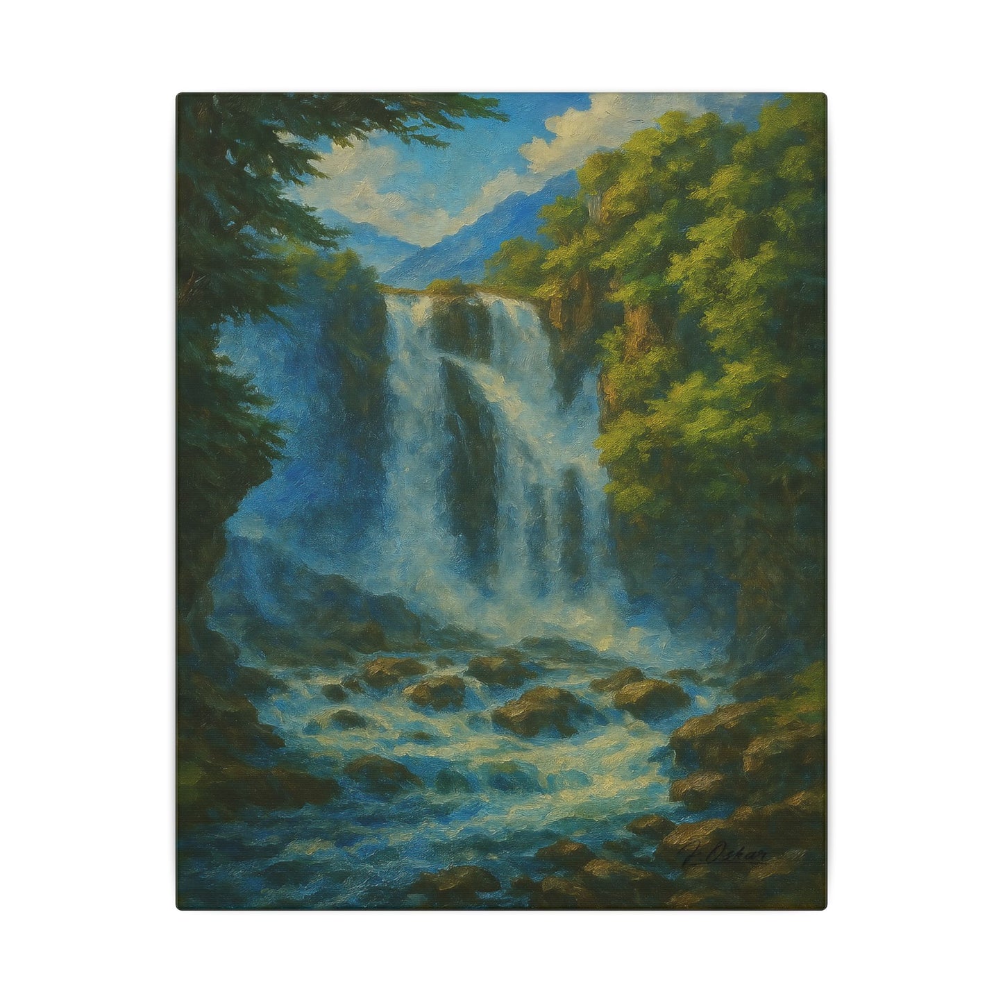Majestic Mountain 37 - The Waterfall’s Voice Canvas Art