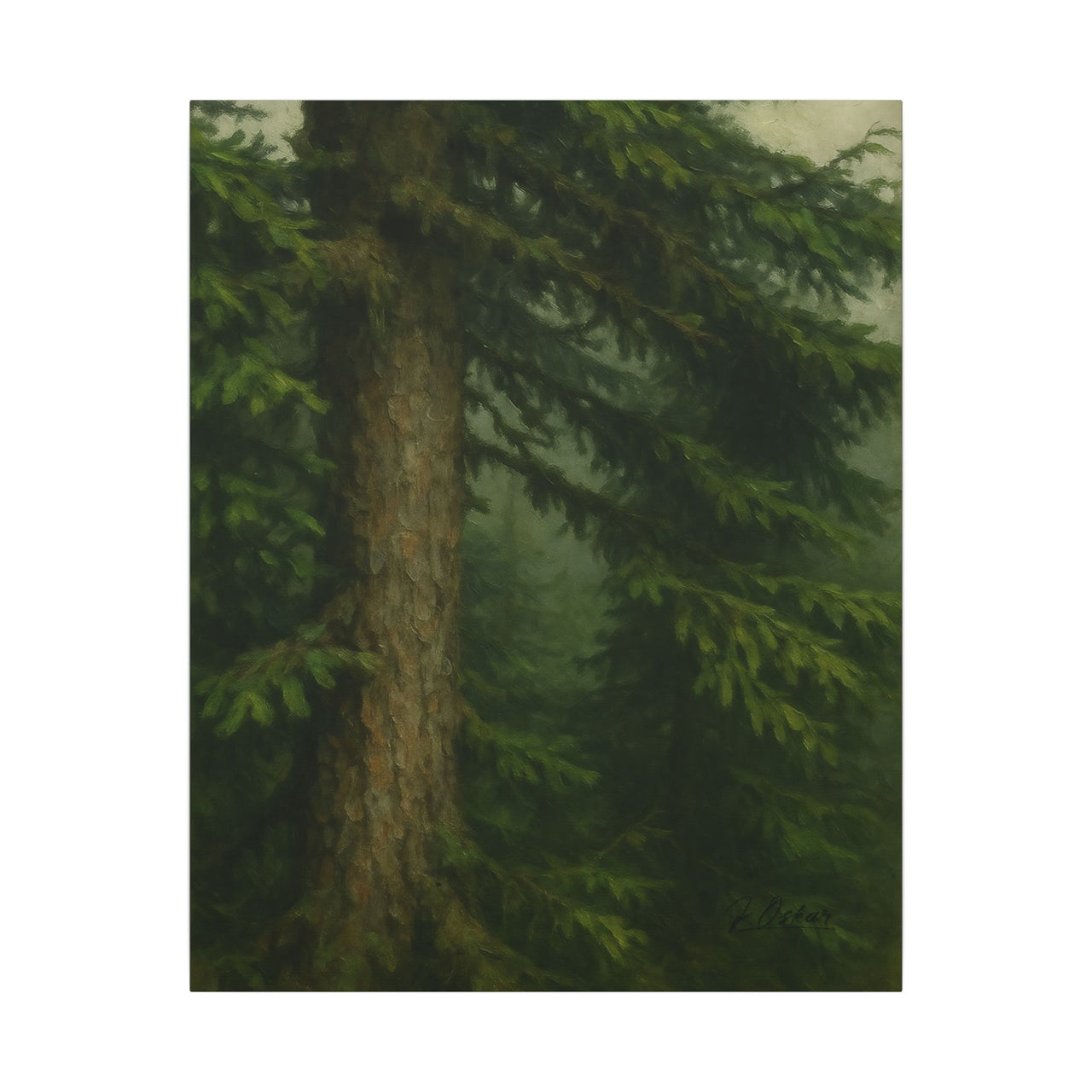 Majestic Mountain 62 - Trunk and Branch Canvas Art
