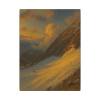 Majestic Mountain 96 - Sunlit Ascent Canvas Art