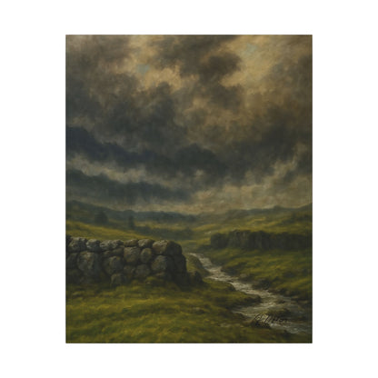 Majestic Mountain 34 - Storm Over the Highland Stream Canvas Art