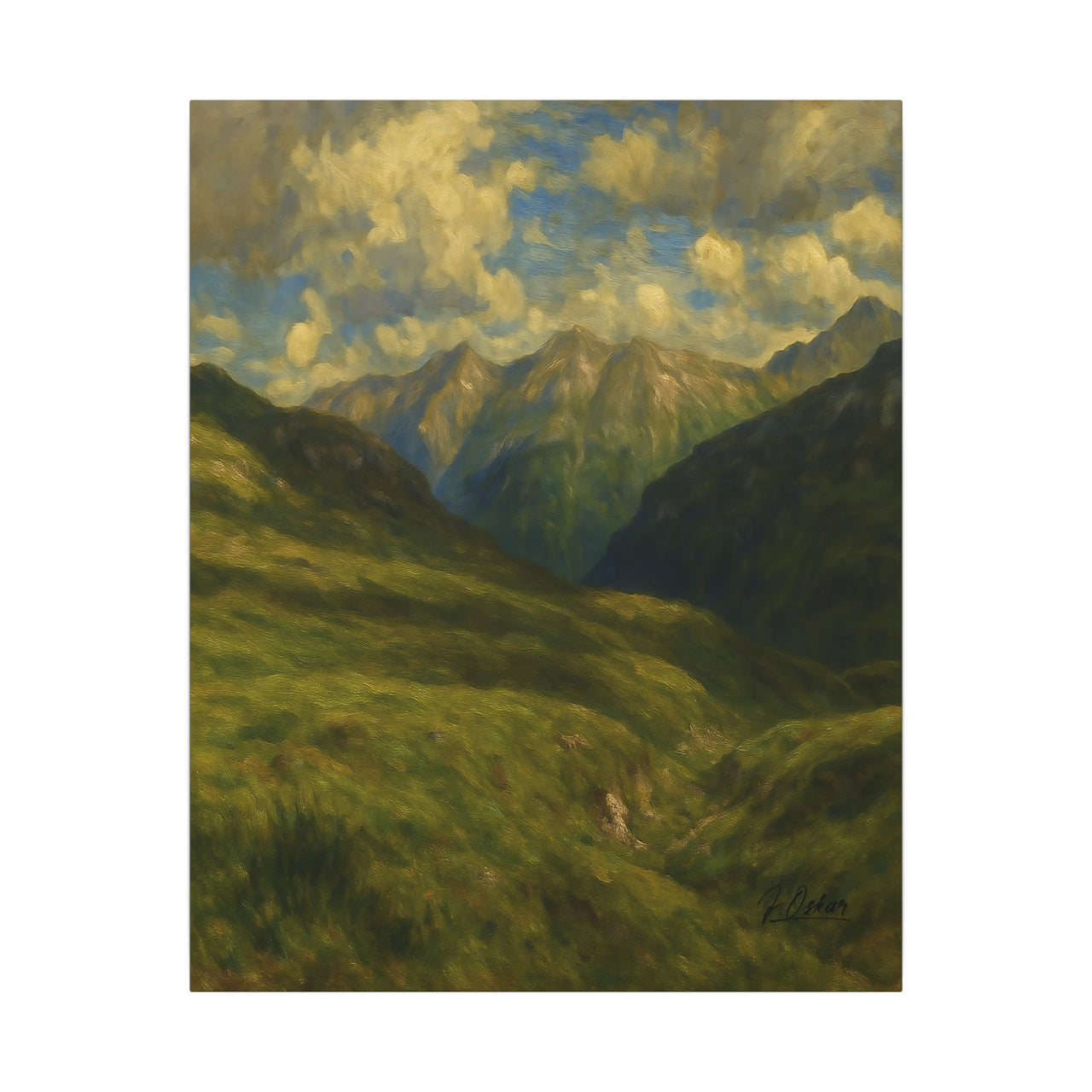 Majestic Mountain 74 - Valley of Peaks Canvas Art