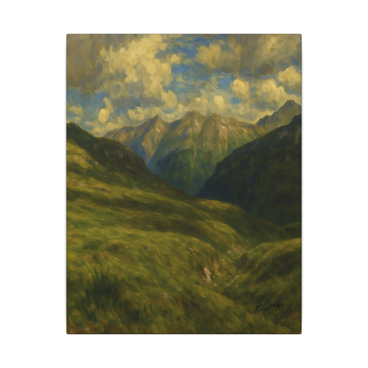 Majestic Mountain 74 - Valley of Peaks Canvas Art