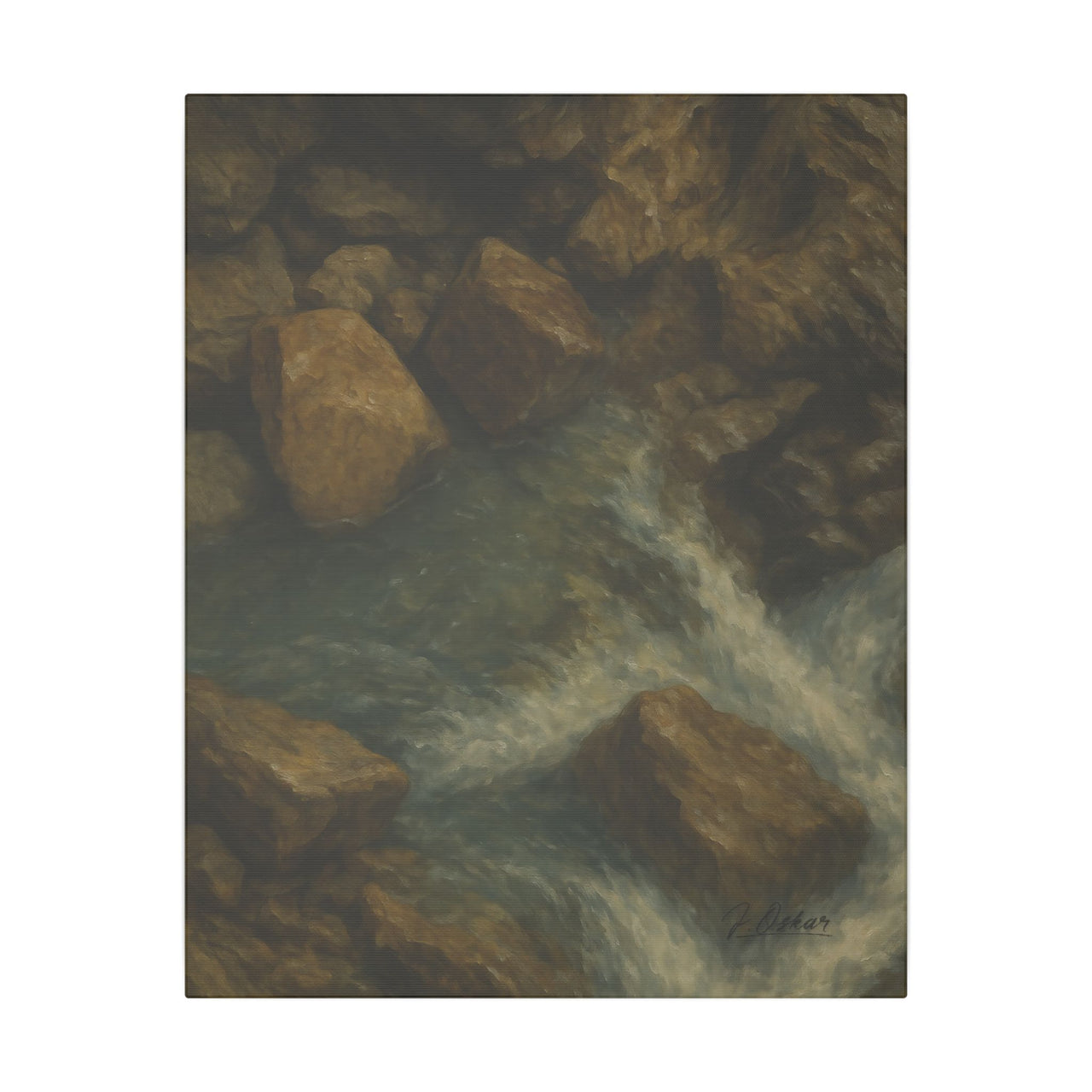 Majestic Mountain 46 - Flowing Path Canvas Art