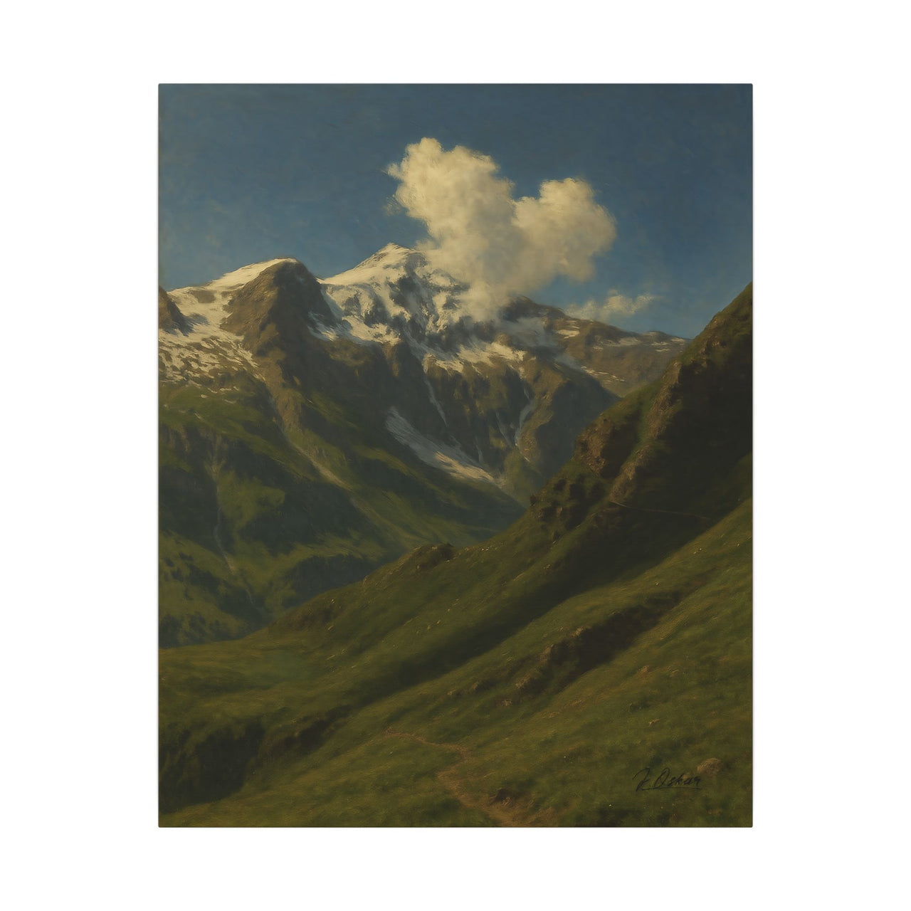Majestic Mountain 83- Winding Path to the Peaks Canvas Art