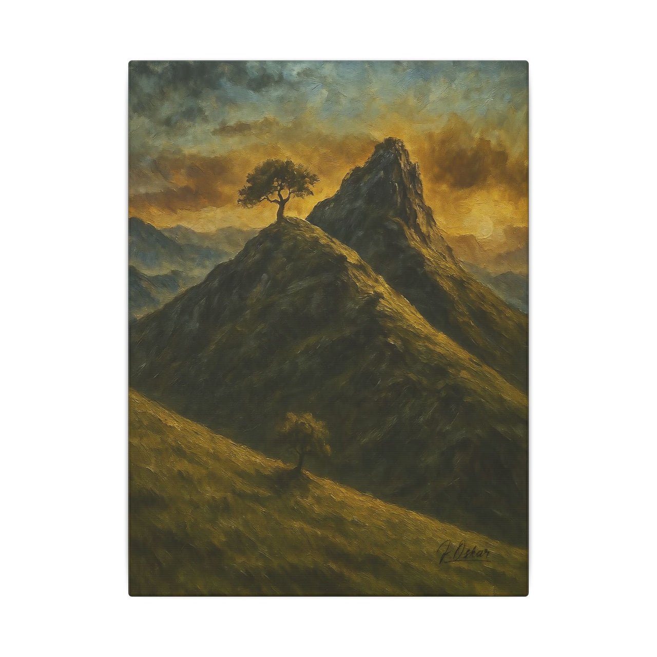 Majestic Mountain 6 - Sunset Overlook Canvas Art