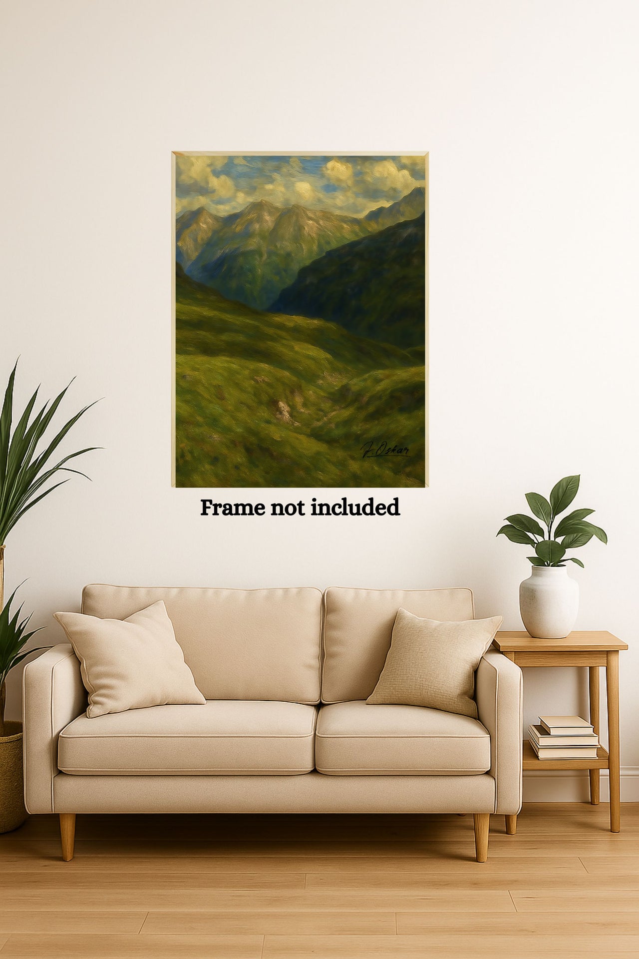Majestic Mountain 74 - Valley of Peaks Canvas Art