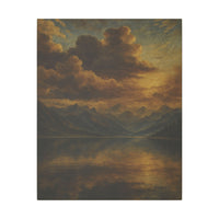 Majestic Mountain 1 - Golden Cloudscape Canvas Art