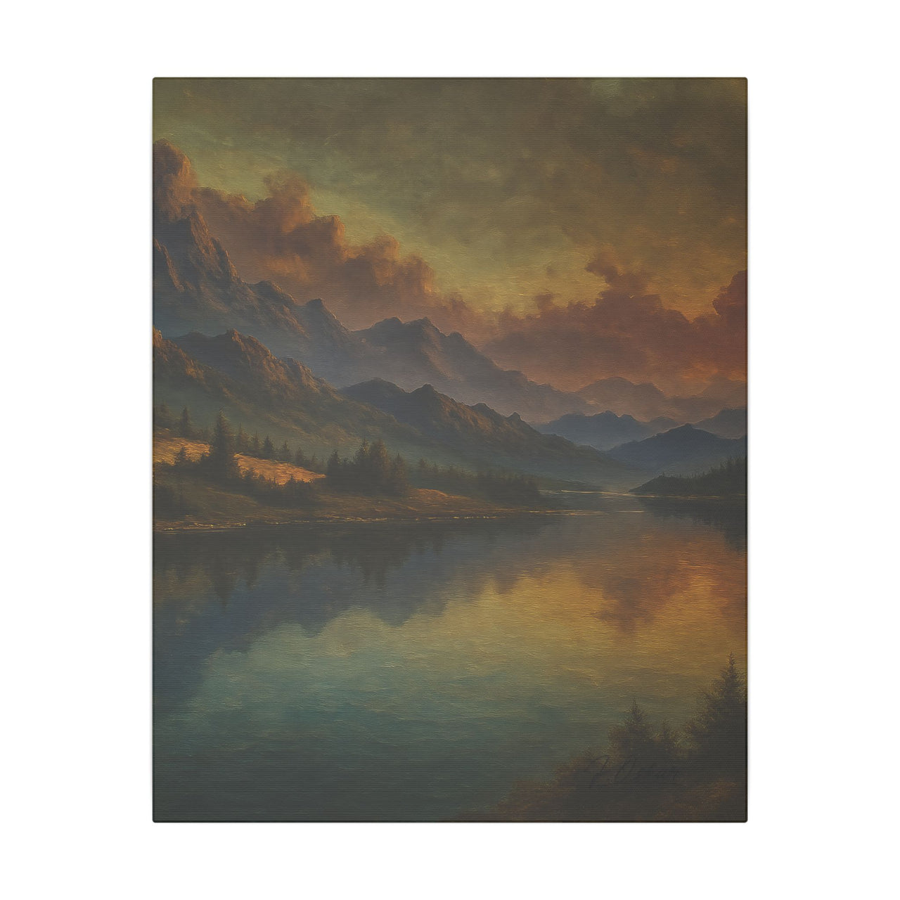 Majestic Mountain 7 - Stillness Beyond the Peaks Canvas Art