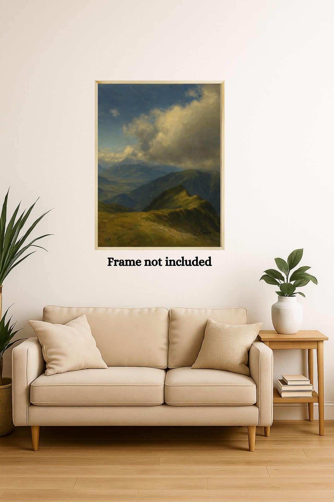 Majestic Mountain 76 - The Last Ridge Canvas Art