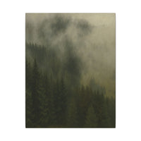 Majestic Mountain 58 - Misty Pine Valley Canvas Art