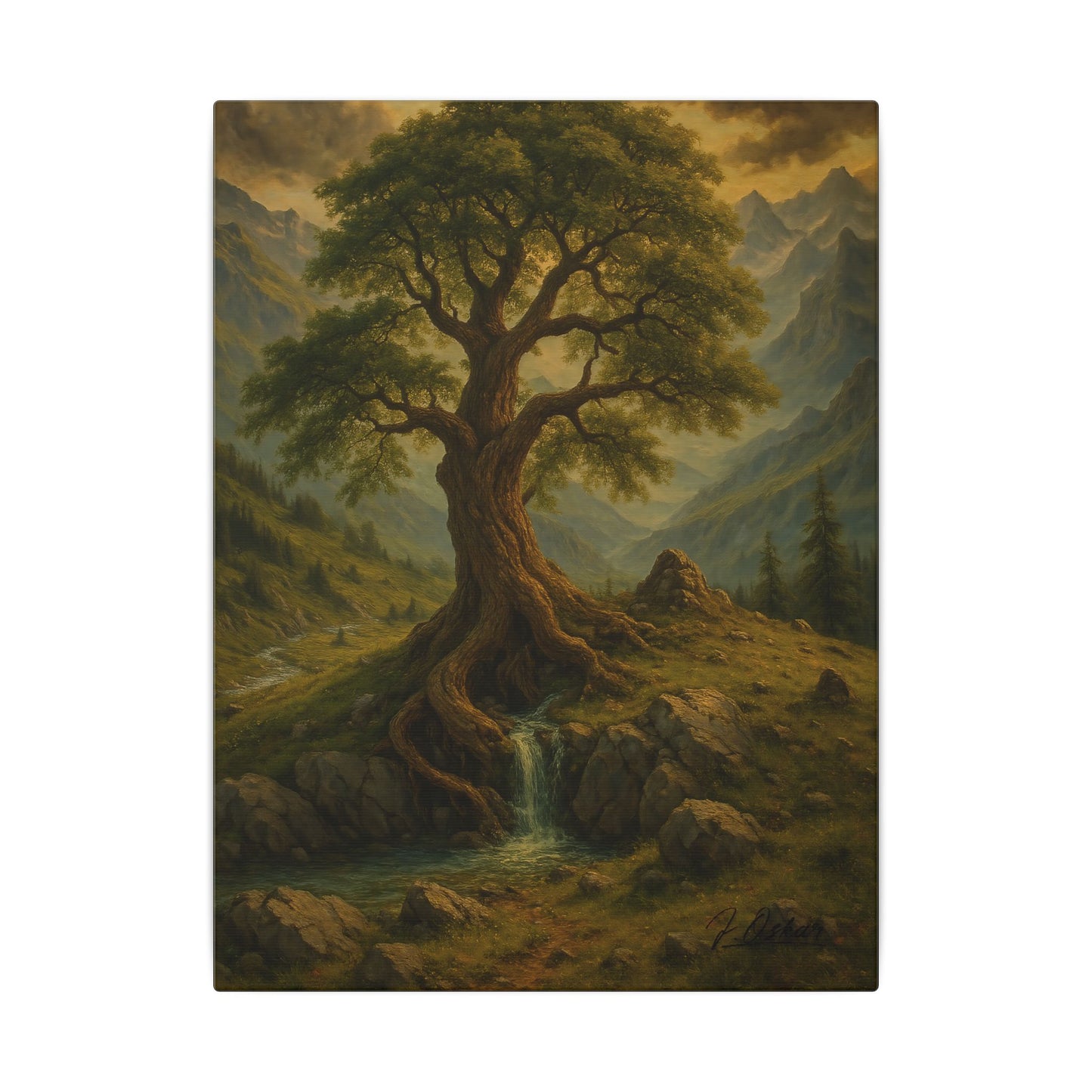 Majestic Mountain 16 - The Living Spring Canvas Art