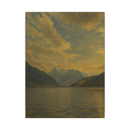 Majestic Mountain 14 - Evening Silence Canvas Art