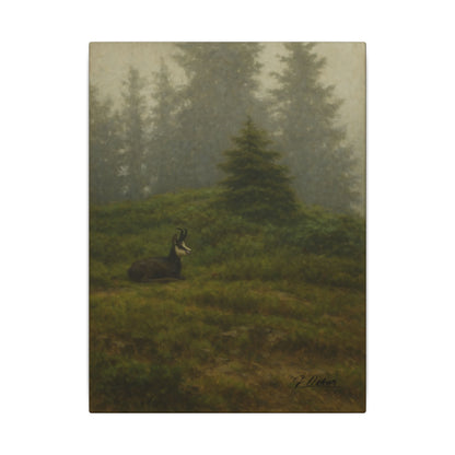 Majestic Mountain 39 - A misty slope Canvas Art
