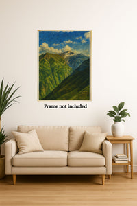 Majestic Mountain 79 - Green Heights Canvas Art