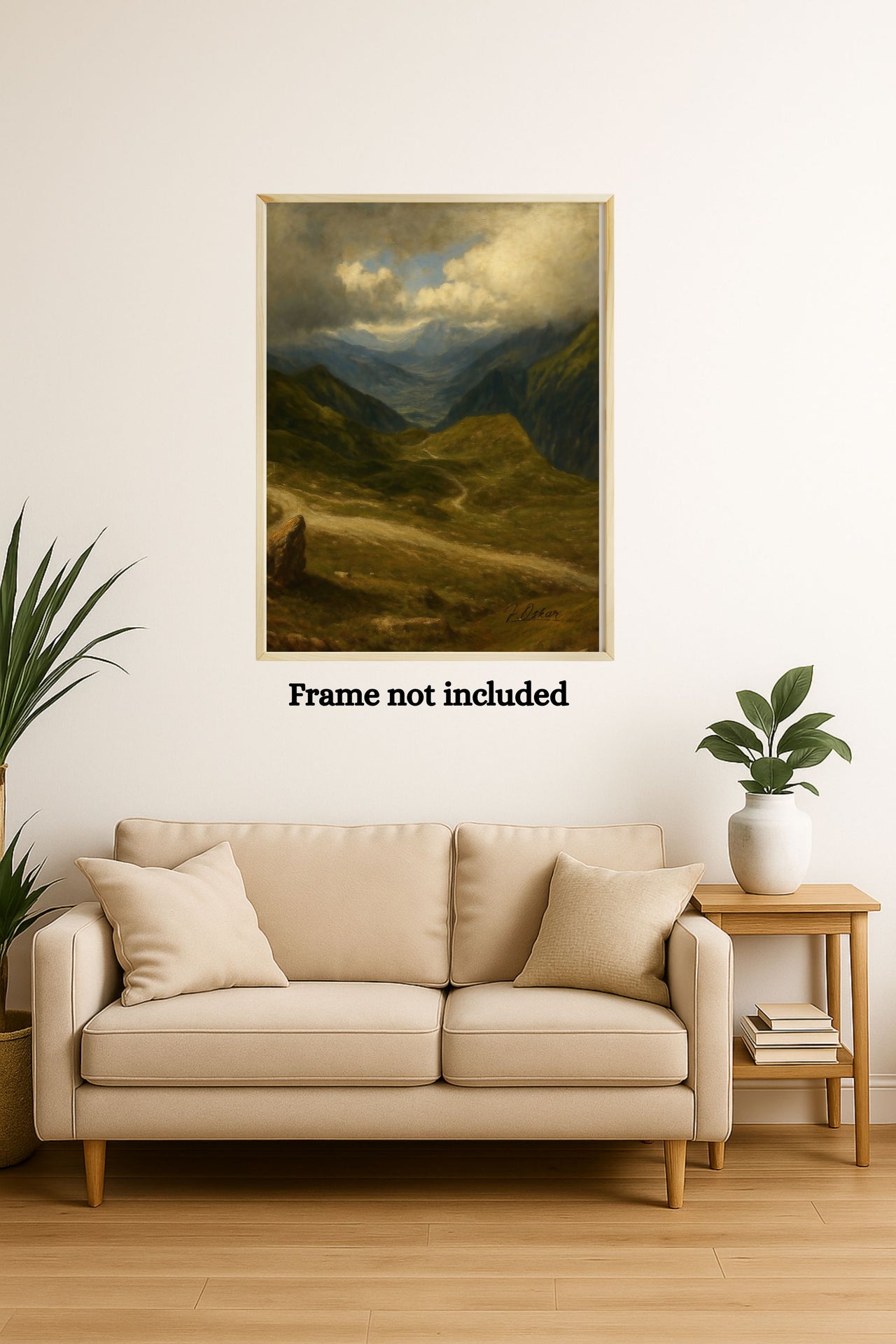 Majestic Mountain 86- Storm over the Highlands Canvas Art