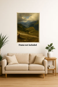 Majestic Mountain 86- Storm over the Highlands Canvas Art