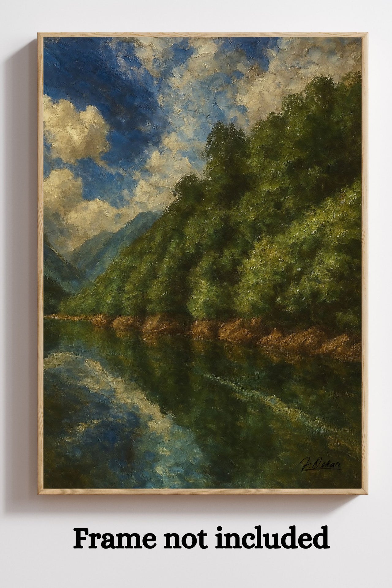 Majestic Mountain 18 - Reflections Before the Ascent Canvas Art