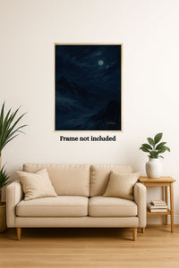 Majestic Mountain 92- Veil of Moonlight Canvas Art