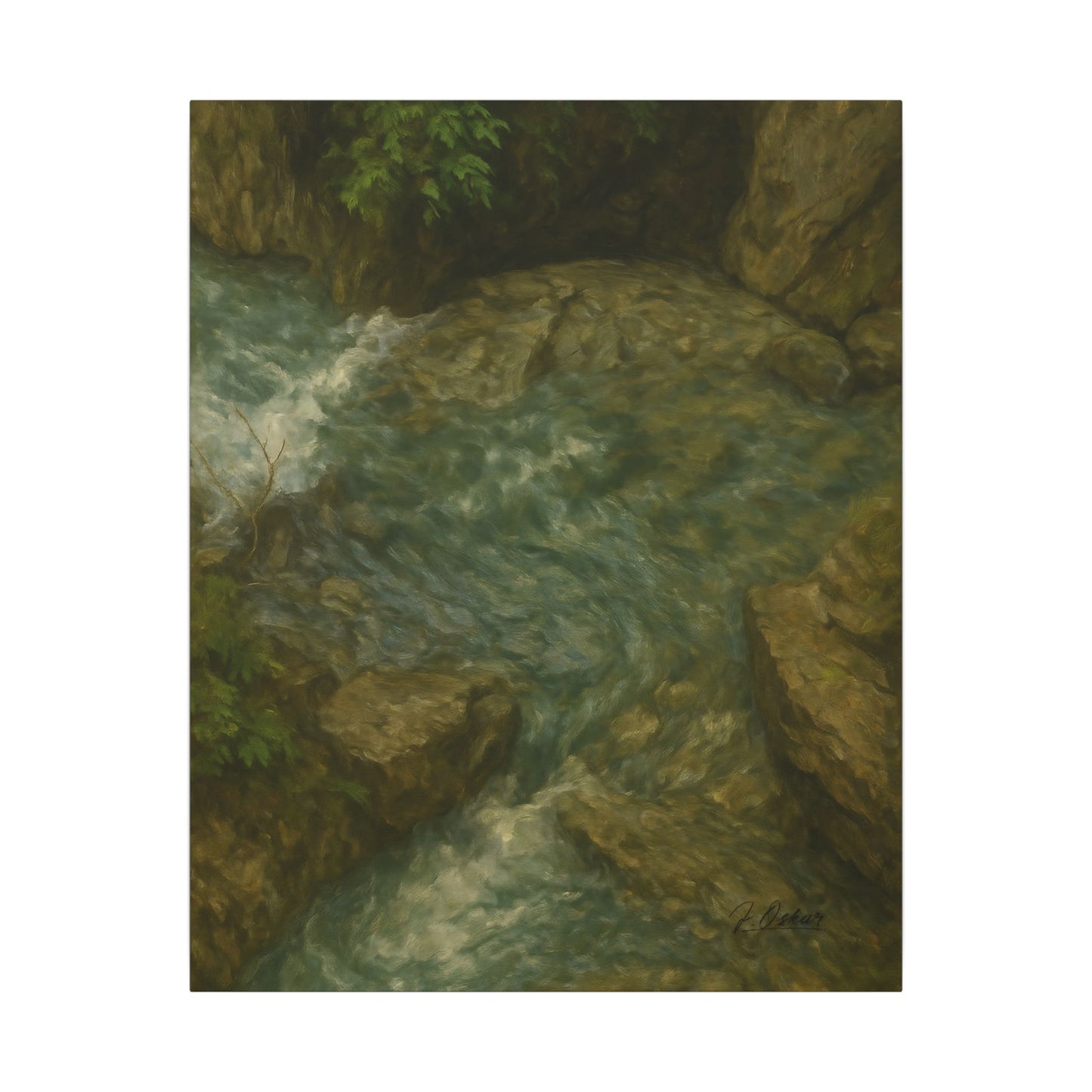 Majestic Mountain 44 - Dance of the Waters Canvas Art