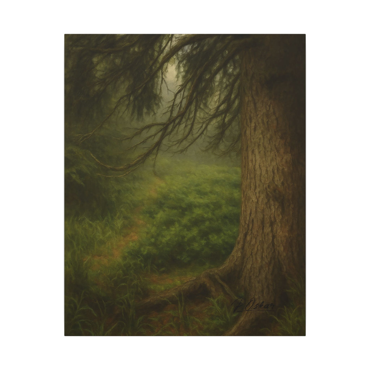 Majestic Mountain 35 - Under the Elder Pine Canvas Art