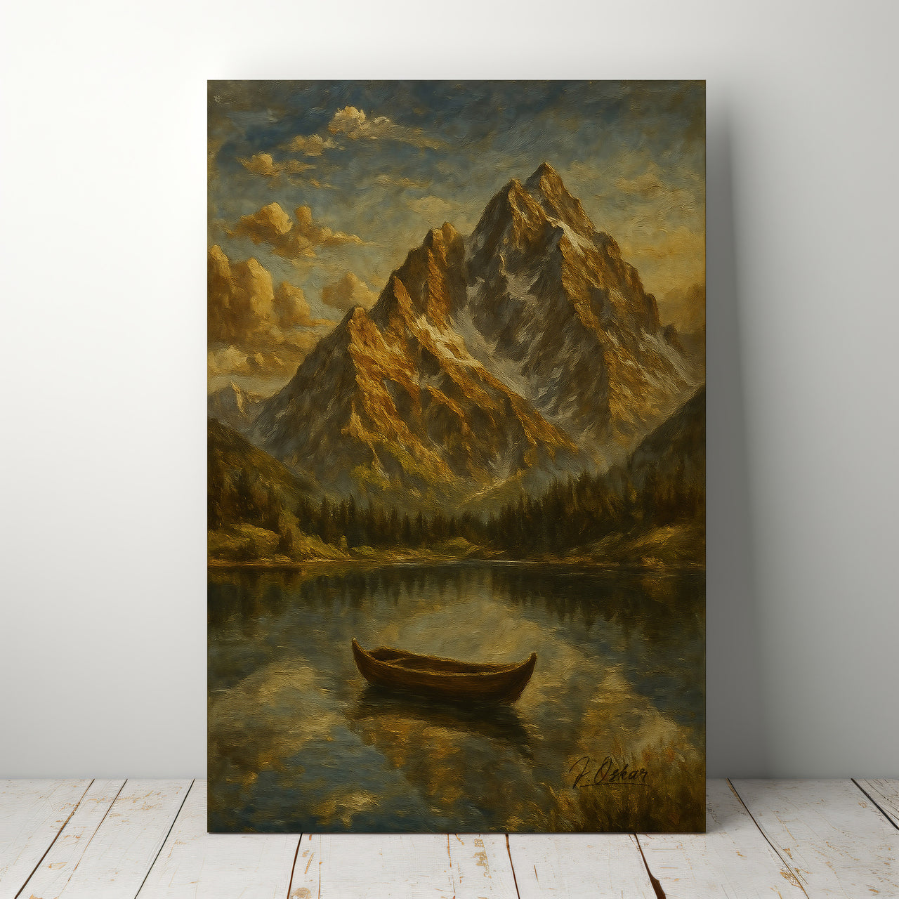 Majestic Mountain 2 - The Stillness Before the Journey Canvas Art