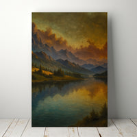 Majestic Mountain 7 - Stillness Beyond the Peaks Canvas Art