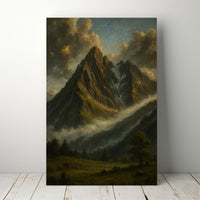 Majestic Mountain 8 -Veil of the Forgotten Peaks Canvas Art