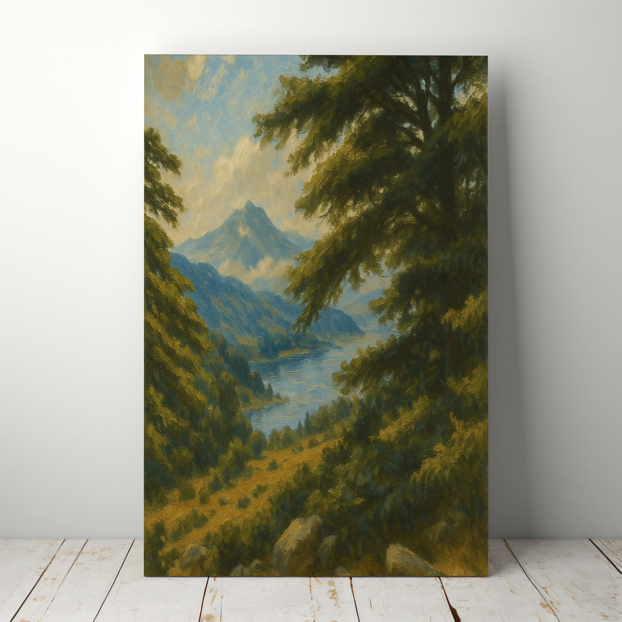 Majestic Mountain 10 - View of the Quiet Vale Canvas Art