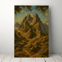 Majestic Mountain 12 - Path of the Wanderer Canvas Art