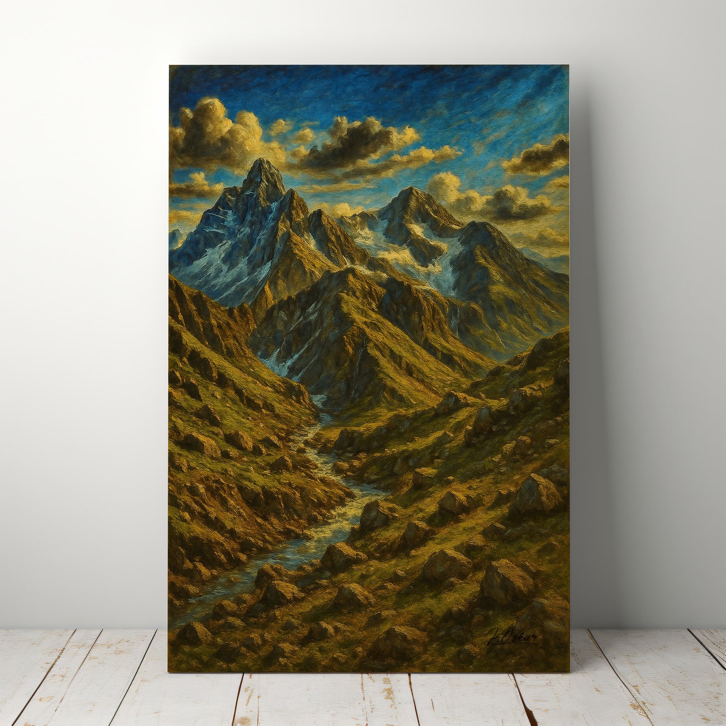 Majestic Mountain 13 - River's Journey to the Majestic Mountain Canvas Art
