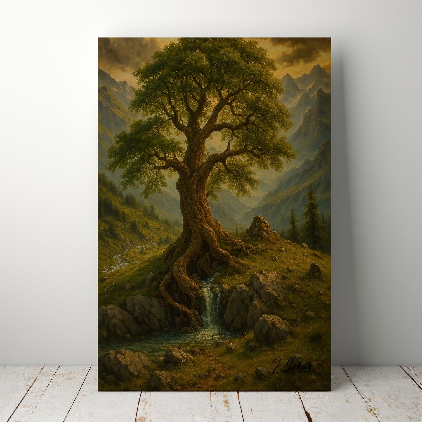 Majestic Mountain 16 - The Living Spring Canvas Art