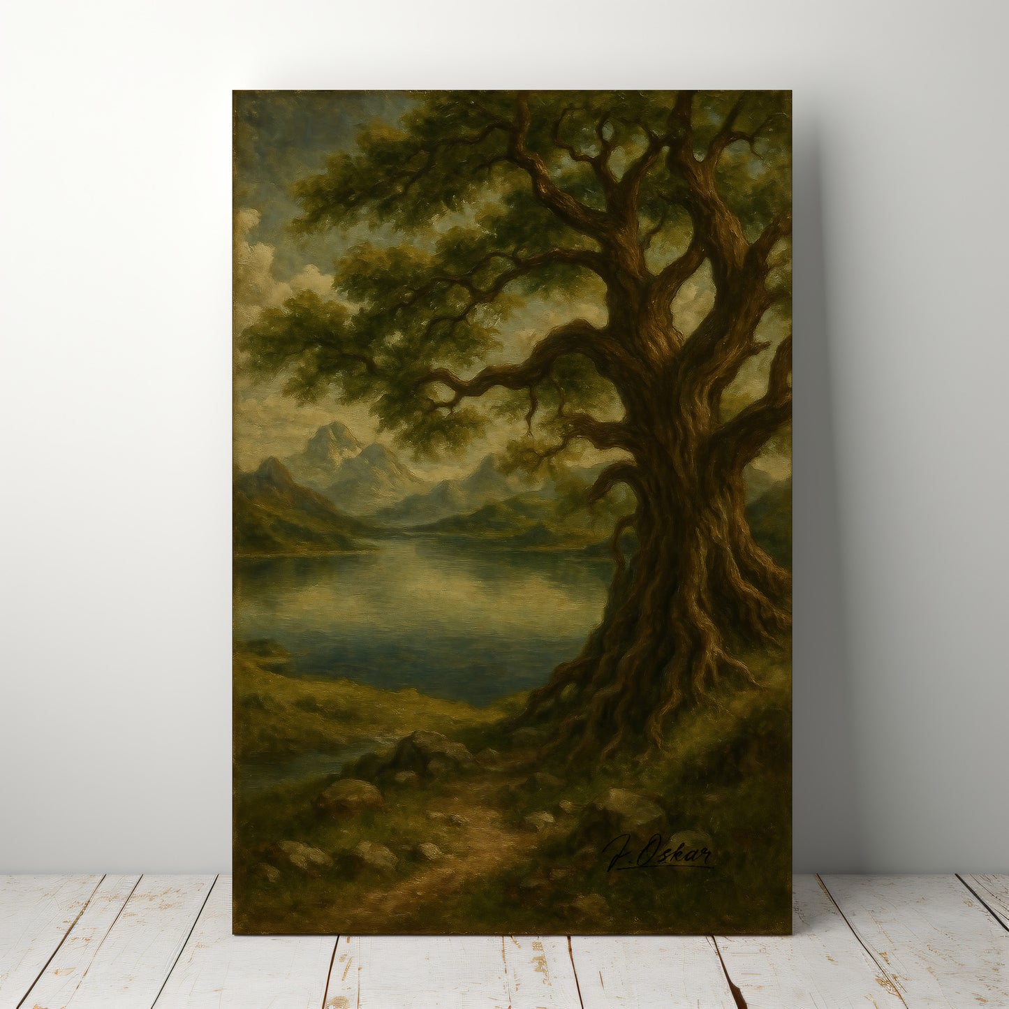 Majestic Mountain 26 - The Watchful Tree Canvas Art