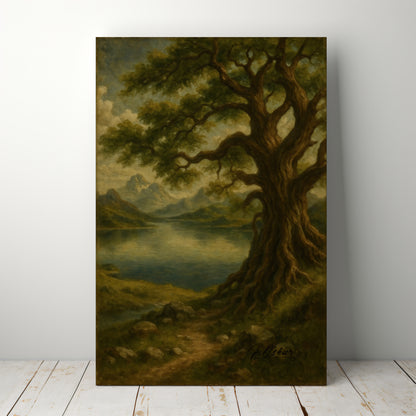 Majestic Mountain 26 - The Watchful Tree Canvas Art