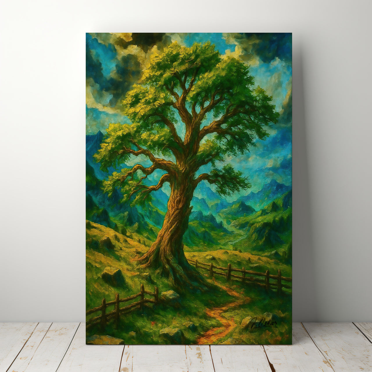 Majestic Mountain 28 - The Tree Beyond Fear Canvas Art