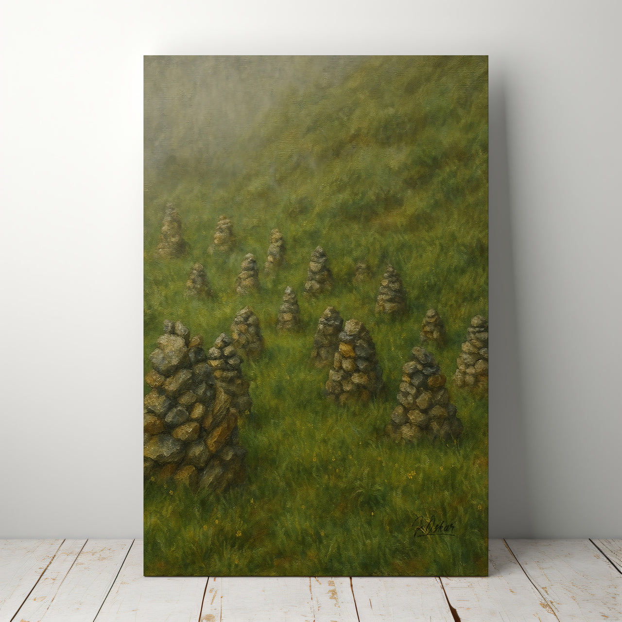 Majestic Mountain 30 - Voices in the Fog Canvas Art