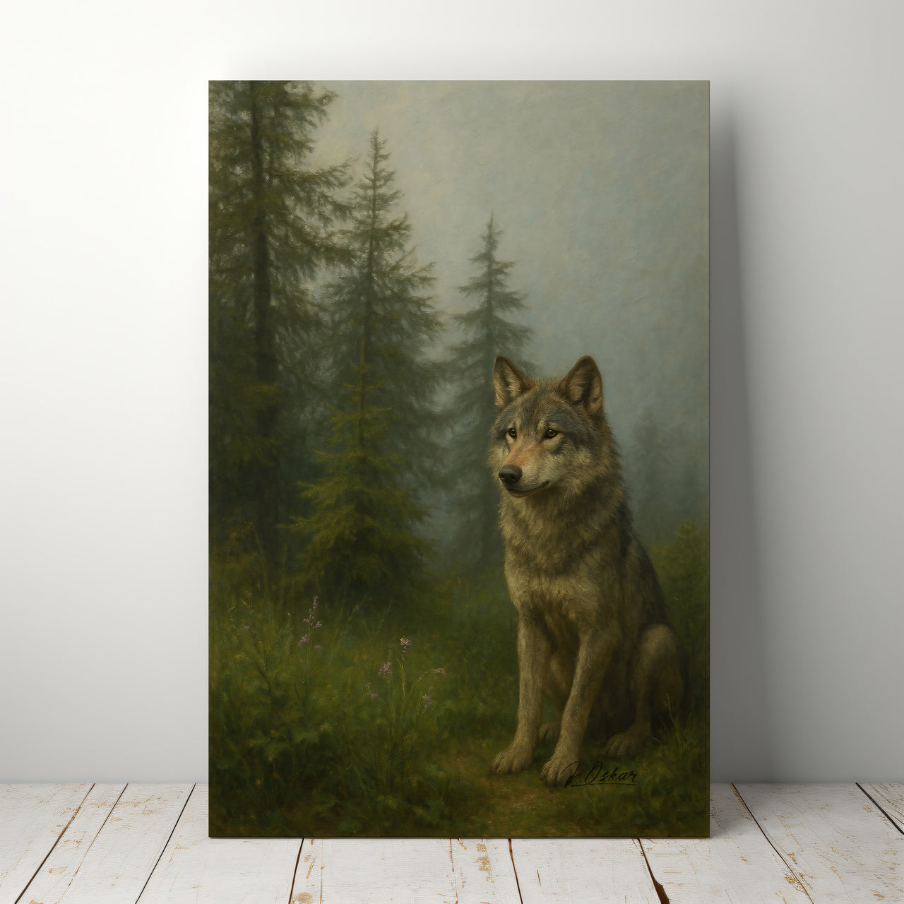 Majestic Mountain 33 - Sentinel of the Deep Woods Canvas Art