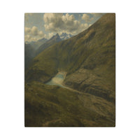 Majestic Mountain 72 - Mountain Reservoir Canvas Art
