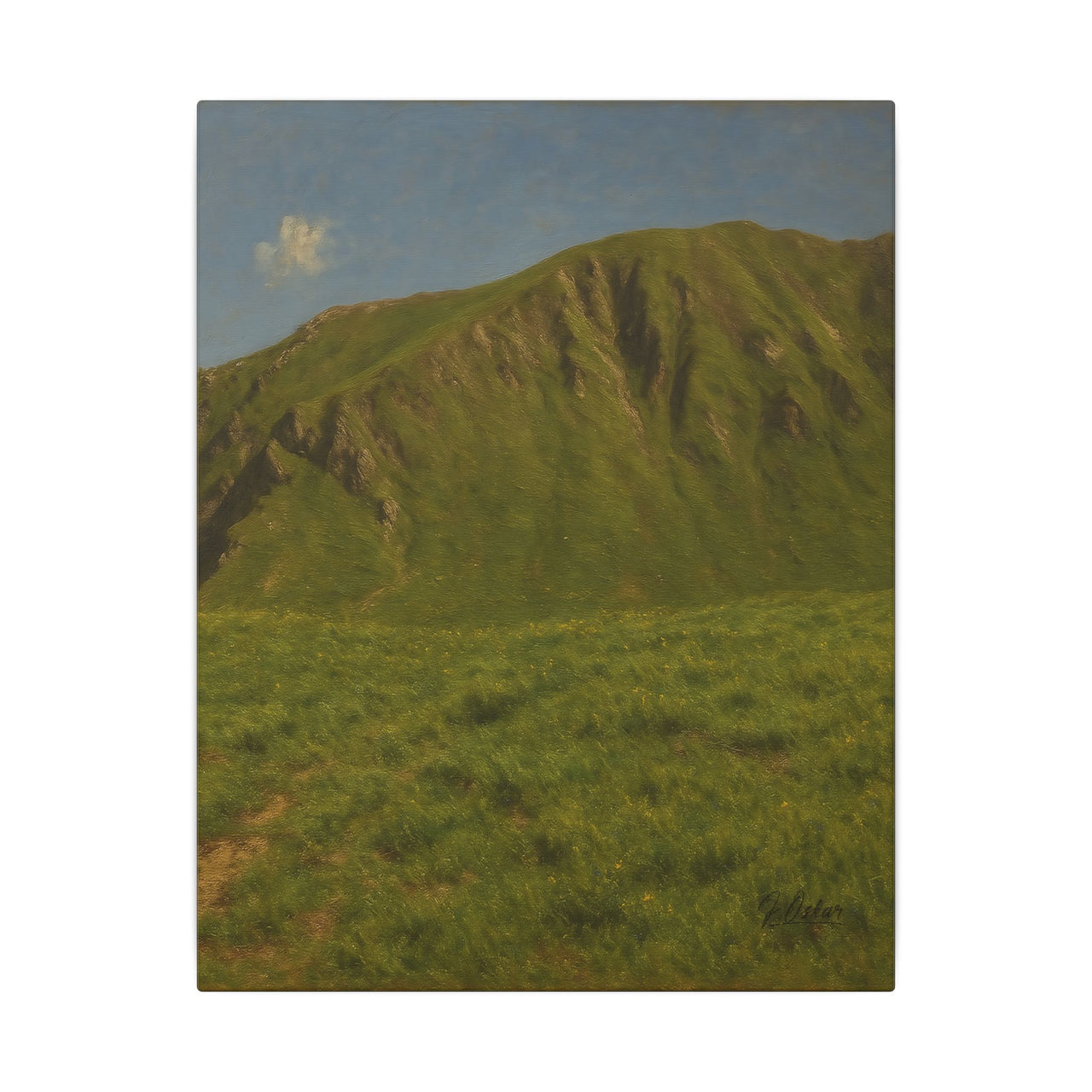 Majestic Mountain 88- The Emerald Ridge Canvas Art