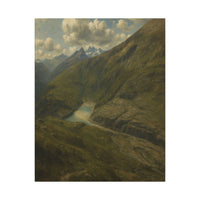 Majestic Mountain 72 - Mountain Reservoir Canvas Art