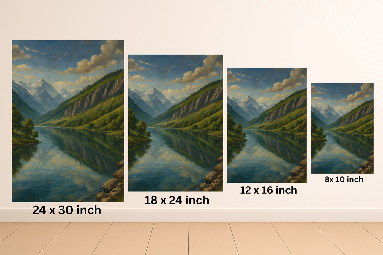 Majestic Mountain 21 - The Valley of Clarity Canvas Art
